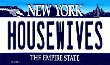 M-3167 3.5 x 2 in. Housewives New York State License Plate Magnet