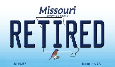 M-10257 3.5 x 2 in. Retired Missouri State License Plate Magnet
