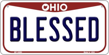 Blessed Ohio Novelty Metal Bicycle Plate BP-10093