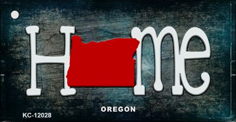 KC-12028 1.5 x 3 in. Oregon Home State Outline Novelty Key Chain