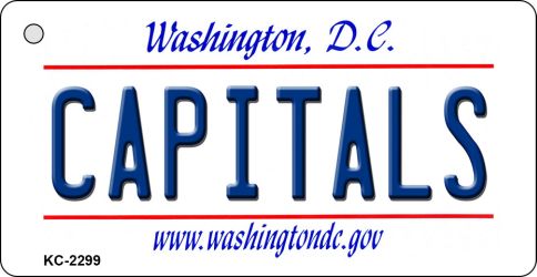 KC-2299 1.5 x 3 in. Capitals Washington DC State License Plate Key Chain