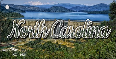 KC-11621 1.5 x 3 in. North Carolina Dam Key Chain