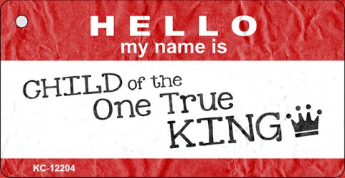 KC-12204 1.5 x 3 in. One True King Novelty Metal Key Chain