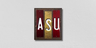 WS-226 6 x 1.5 in. ASU Fun Strips Novelty Wood Sign