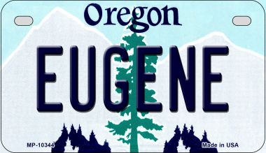 Eugene Oregon Novelty Metal Motorcycle Plate MP-10344