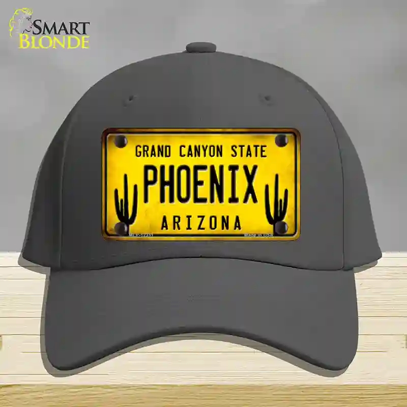 HAT04-MLP-12311 Arizona Phoenix Novelty License Plate Hat, Cotton - Charcoal