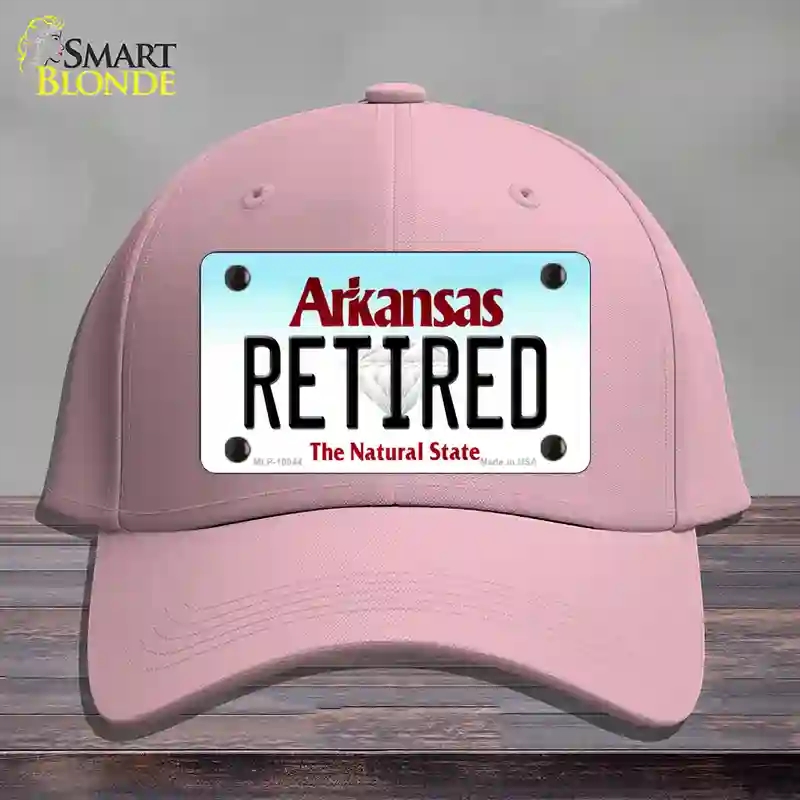 HAT05-MLP-10044 Retired Arkansas Novelty License Plate Hat, Cotton - Pink