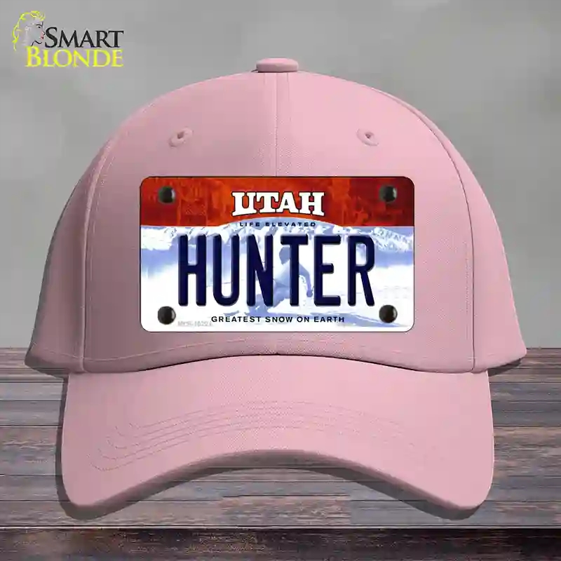 HAT05-MLP-10221 Hunter Utah Novelty License Plate Hat, Cotton - Pink