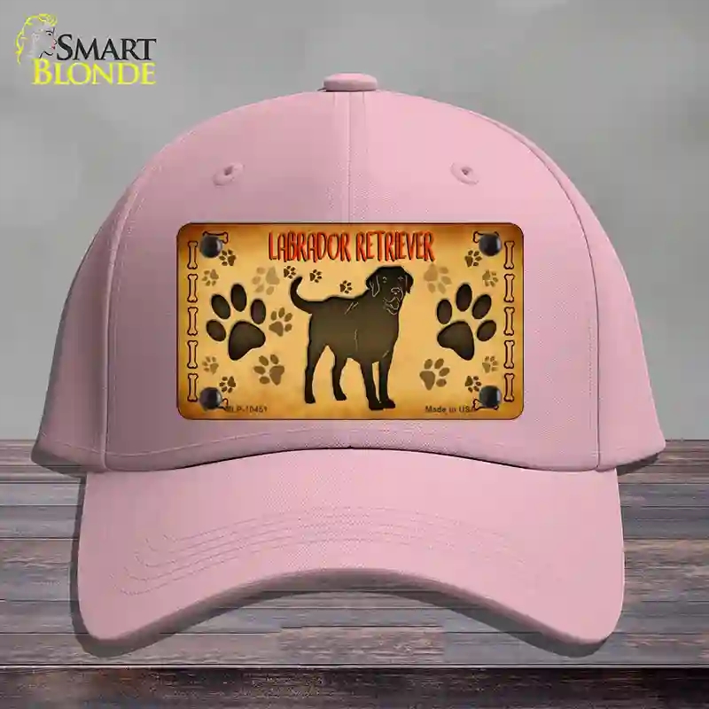 HAT05-MLP-10451 Labrador Retriever Novelty License Plate Hat, Cotton - Pink