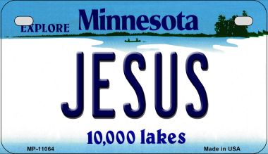 Jesus Minnesota Novelty Metal Motorcycle Plate MP-11064
