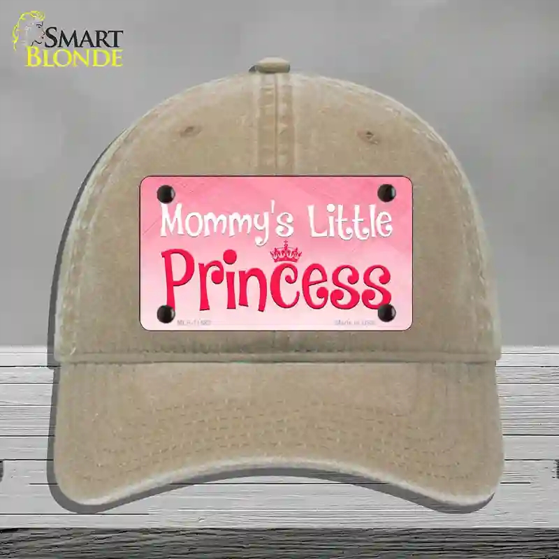 HAT09-MLP-11582 Mommys Little Princess Novelty License Plate Hat, Unconstructed Cotton - Khaki