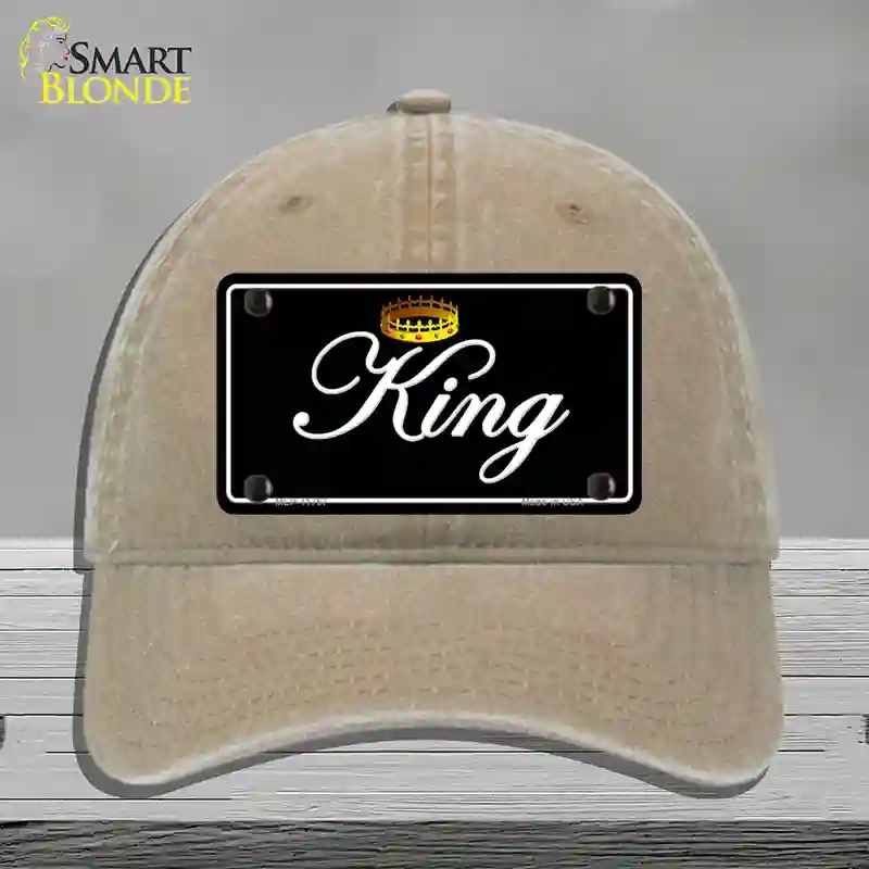 HAT09-MLP-11767 King Novelty License Plate Hat, Unconstructed Cotton - Khaki