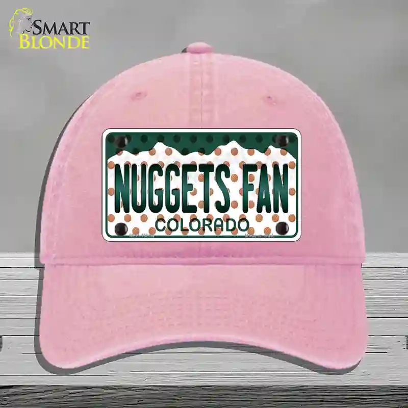 HAT12-MLP-10854 Nuggets Fan Colorado Novelty License Plate Hat, Unconstructed Cotton - Pink