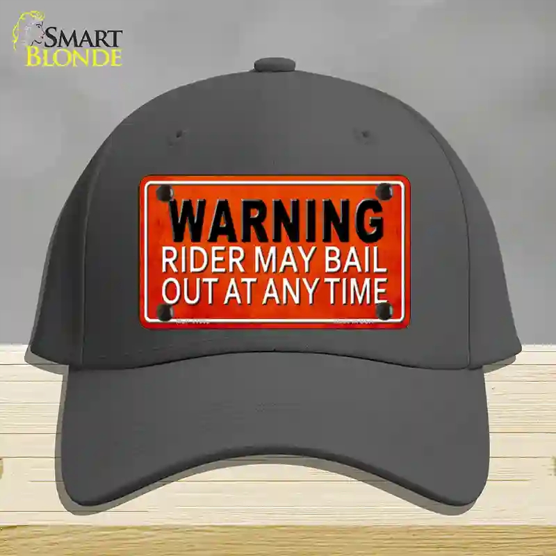 HAT04-MLP-11662 Rider May Bail Novelty License Plate Hat, Cotton - Charcoal