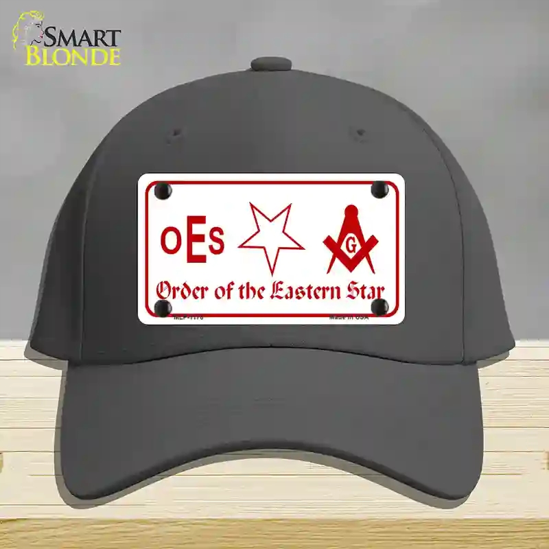 HAT04-MLP-1176 Order of the Eastern Star Novelty License Plate Hat, Cotton - Charcoal