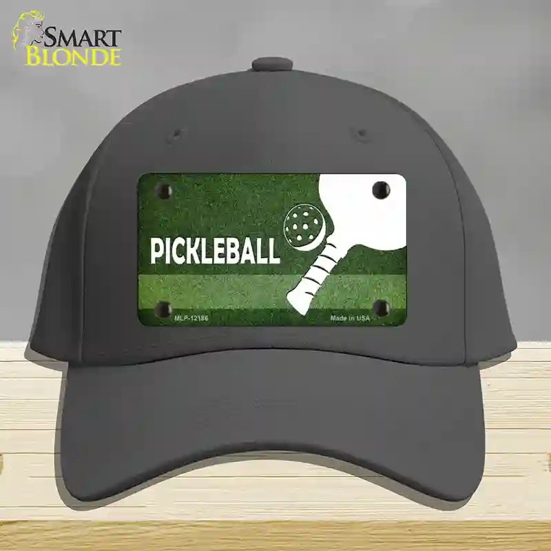 HAT04-MLP-12186 Pickleball Novelty License Plate Hat, Cotton - Charcoal