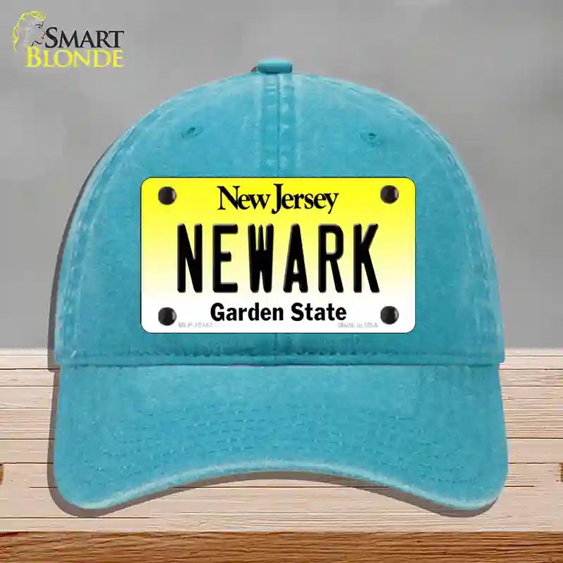 HAT10-MLP-10147  ark   Jersey Novelty License Plate Hat, Unconstructed Cotton - Lake Blue