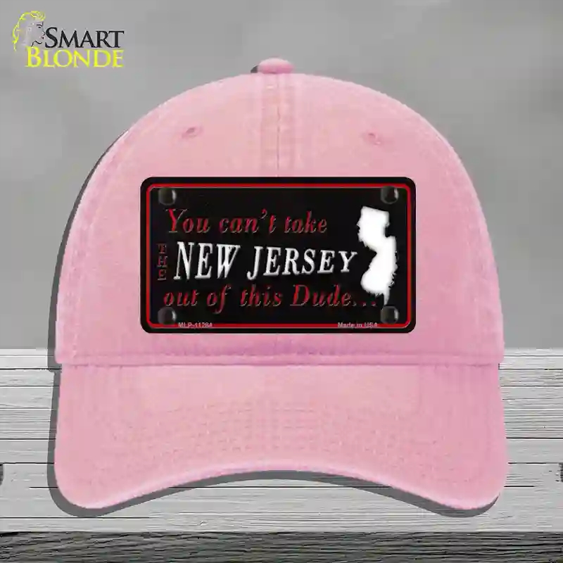 HAT12-MLP-11284   Jersey Dude Novelty License Plate Hat, Unconstructed Cotton - Pink