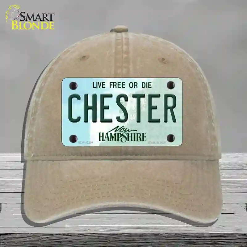 HAT09-MLP-12201 Chester   Hampshire Novelty License Plate Hat, Unconstructed Cotton - Khaki