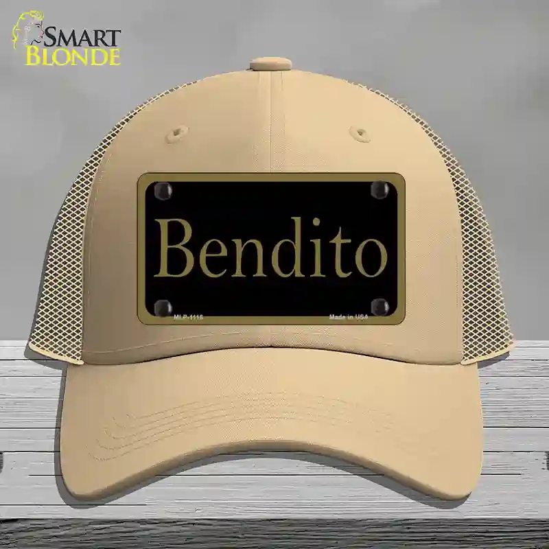 HAT15-MLP-1116 Bendito Novelty License Plate Hat, Mesh - Khaki