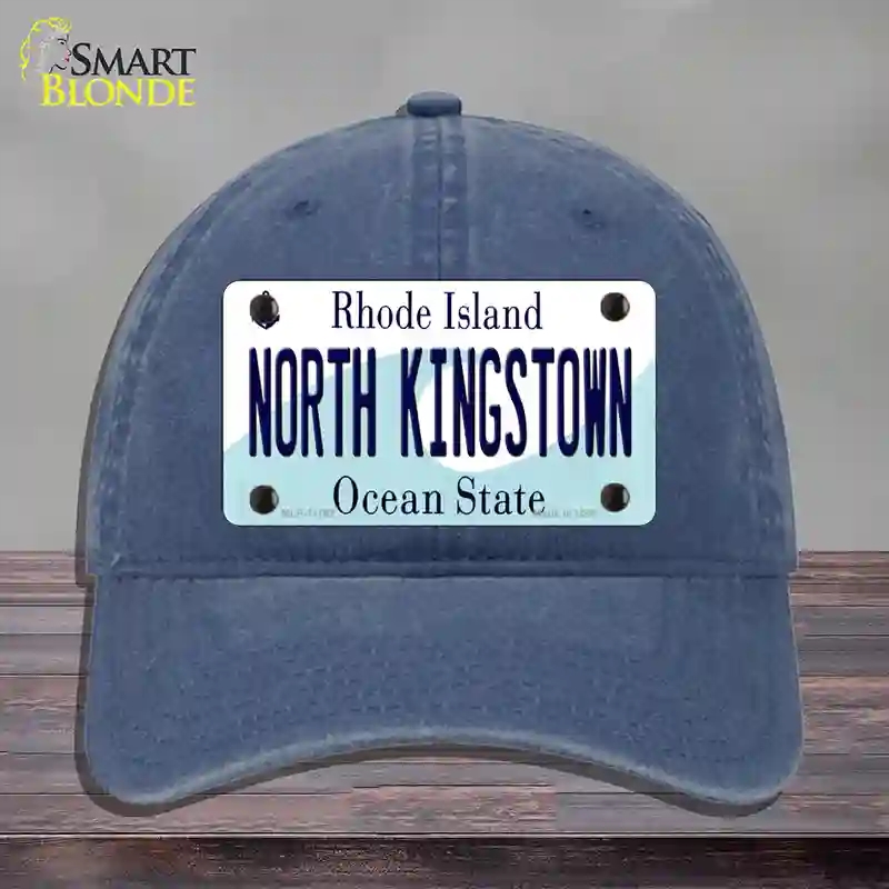 HAT11-MLP-11192 North Kingstown Rhode Island State Novelty License Plate Hat, Unconstructed Cotton - Navy