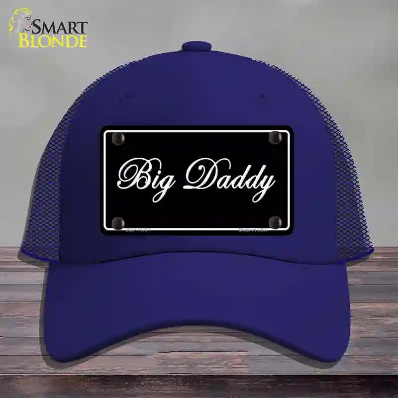 HAT18-MLP-11701 Big Daddy Novelty License Plate Hat, Mesh - Royal Blue