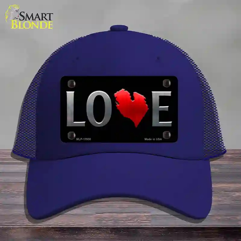 HAT18-MLP-11930 Lower Peninsula Novelty License Plate Hat, Mesh - Royal Blue
