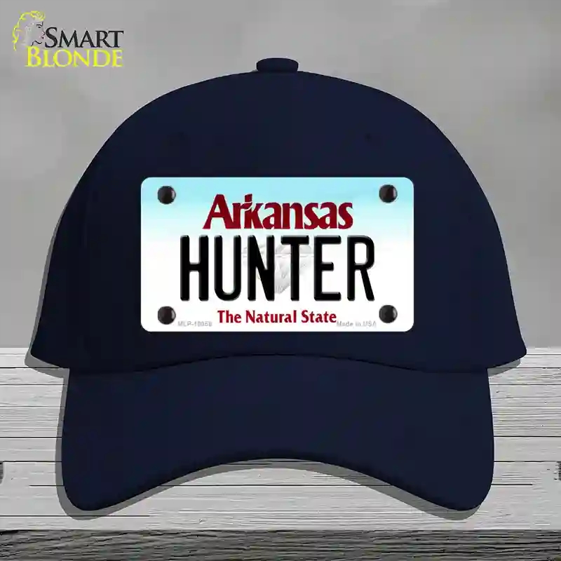 HAT20-MLP-10058 Hunter Arkansas Novelty License Plate Hat, Cotton - Navy