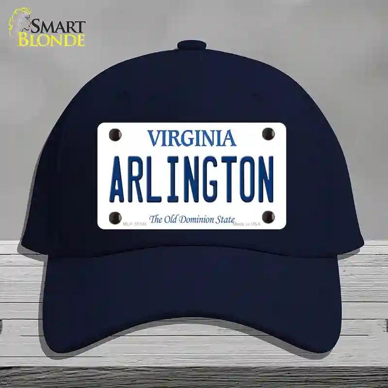 HAT20-MLP-10108 Arlington Virginia Novelty License Plate Hat, Cotton - Navy