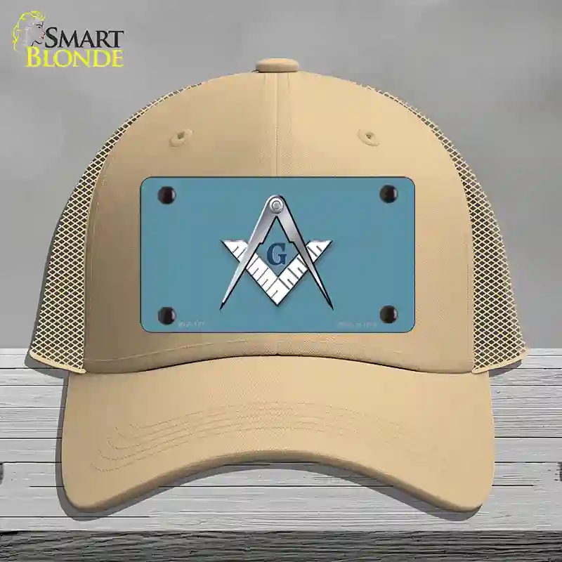 HAT15-MLP-107 Masons Logo Novelty License Plate Hat, Mesh - Khaki