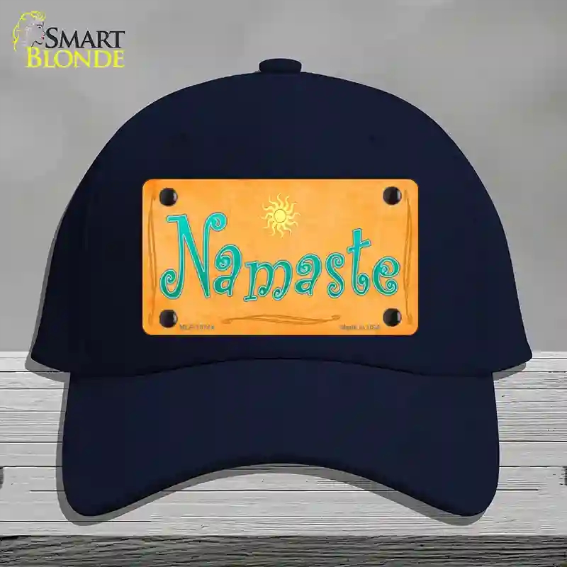 HAT20-MLP-10744 Namaste Novelty License Plate Hat, Cotton - Navy
