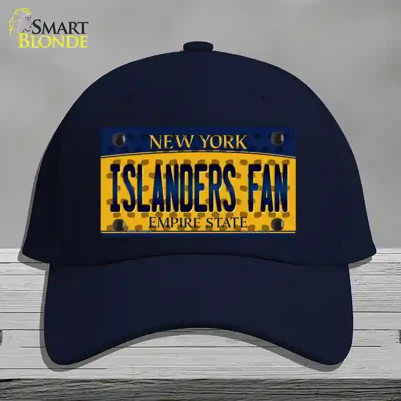 HAT20-MLP-10842 Islanders Fan   York Novelty License Plate Hat, Cotton - Navy