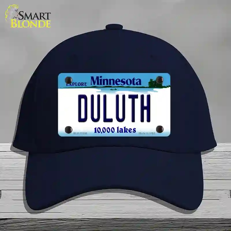 HAT20-MLP-11039 Duluth Minnesota State Novelty License Plate Hat, Cotton - Navy