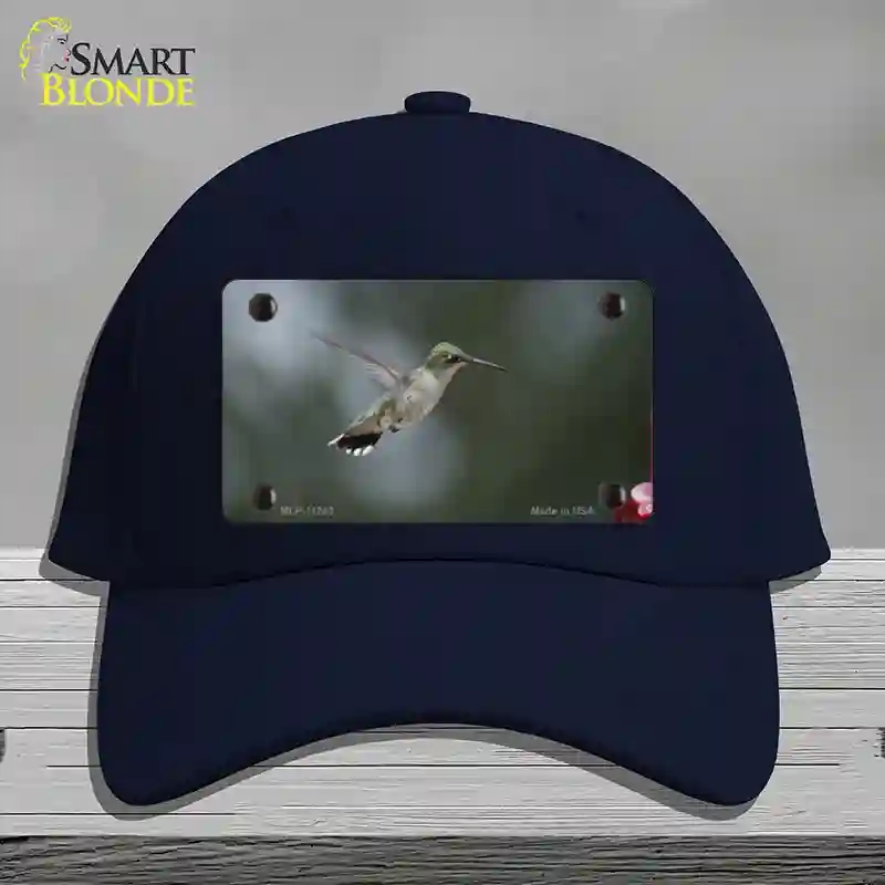 HAT20-MLP-11243 Hummingbird in Flight Novelty License Plate Hat, Cotton - Navy