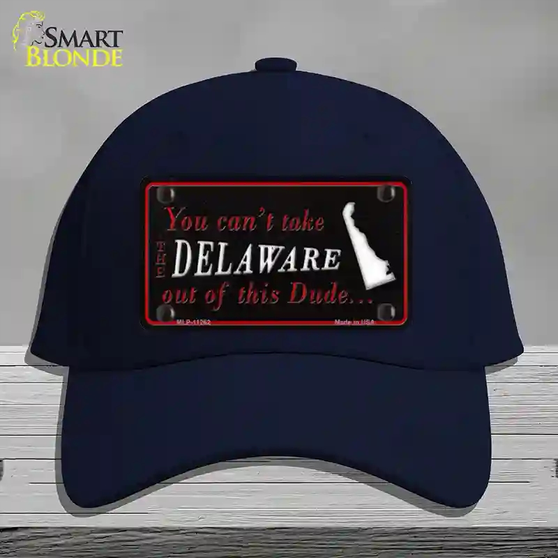 HAT20-MLP-11262 Delaware Dude Novelty License Plate Hat, Cotton - Navy