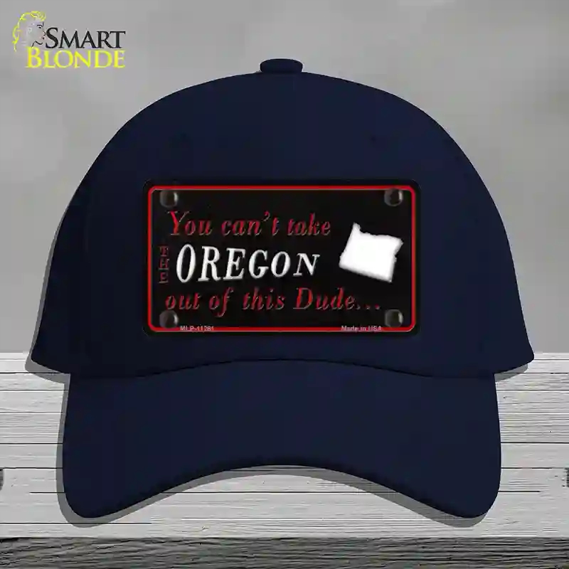 HAT20-MLP-11291 Oregon Dude Novelty License Plate Hat, Cotton - Navy