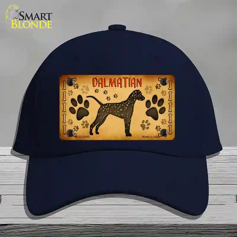 HAT20-MLP-10443 Dalmatian Novelty License Plate Hat, Cotton - Navy