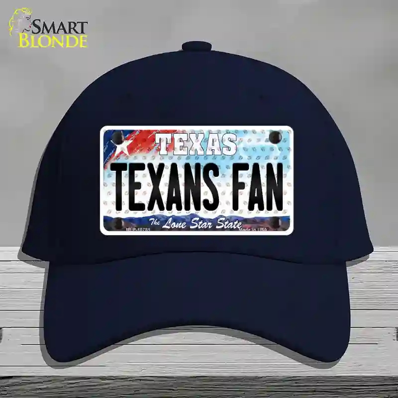 HAT20-MLP-10781 Texans Fan Texas Novelty License Plate Hat, Cotton - Navy
