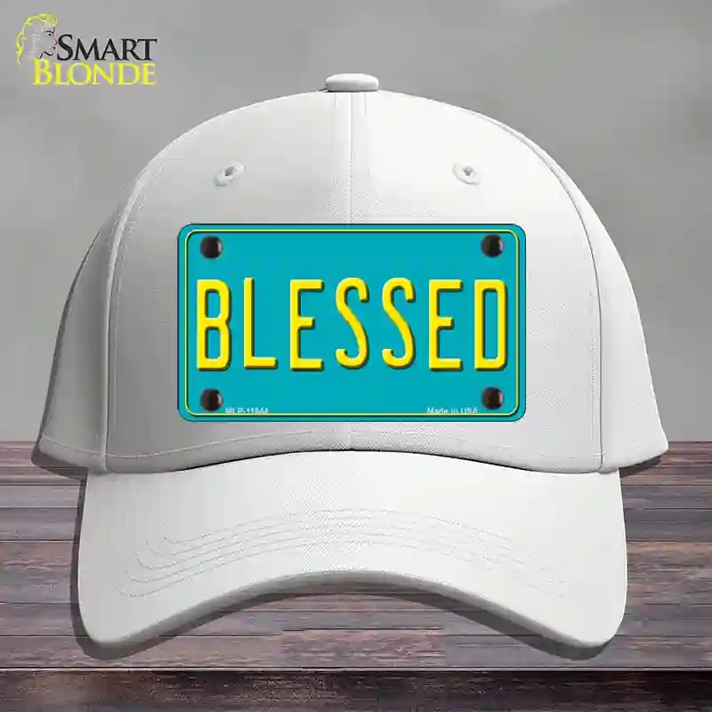 HAT21-MLP-11644 Blessed Novelty License Plate Hat, Cotton - White