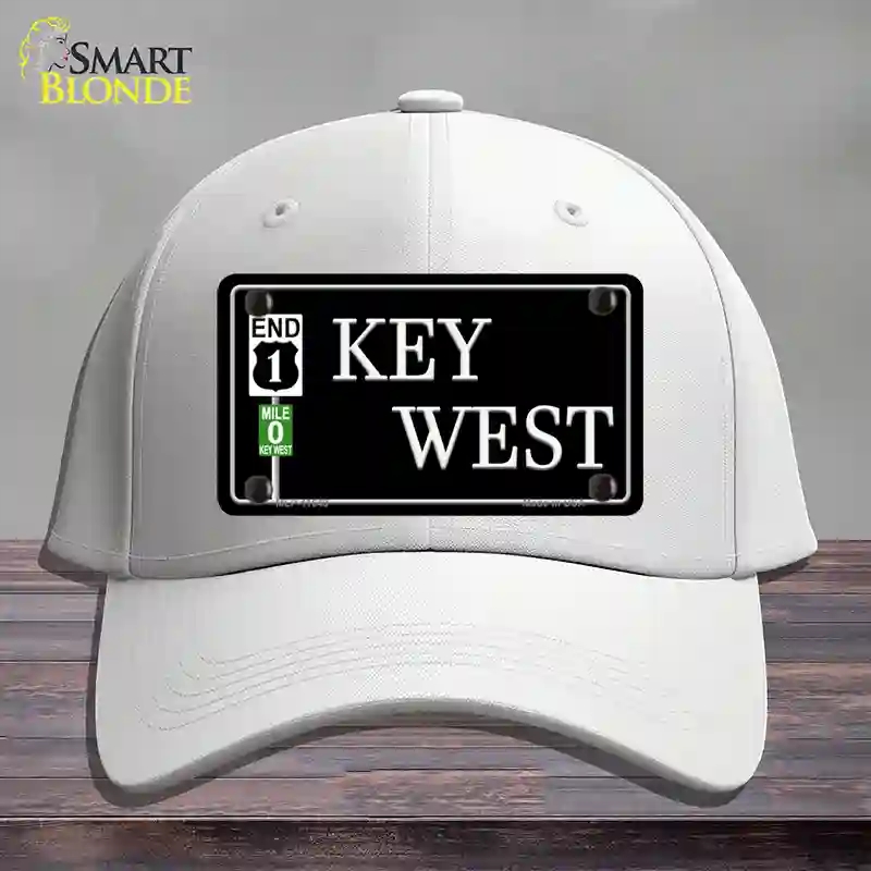 HAT21-MLP-11649 Key West Highway Novelty License Plate Hat Sign, Cotton - White