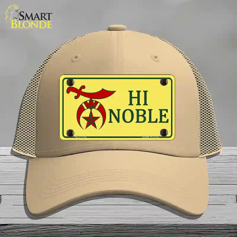 HAT15-MLP-108 High Noble Novelty License Plate Hat, Mesh - Khaki