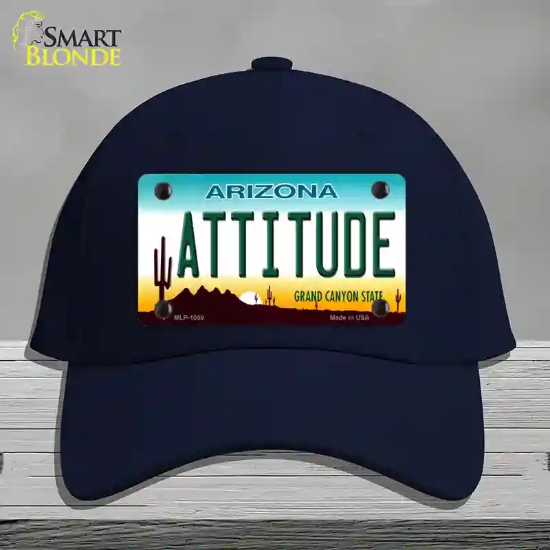 HAT20-MLP-1089 Arizona Attitude Novelty License Plate Hat, Cotton - Navy