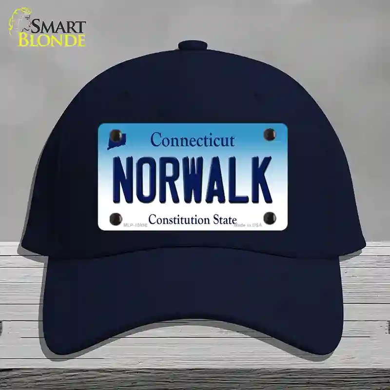 HAT20-MLP-10896 Norwalk Connecticut Novelty License Plate Hat, Cotton - Navy