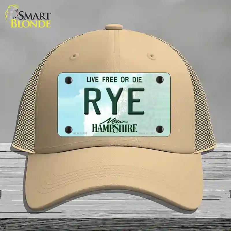 HAT15-MLP-12169 Rye   Hampshire Novelty License Plate Hat, Mesh - Khaki