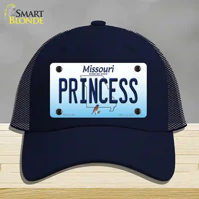 HAT16-MLP-10268 Princess Missouri Novelty License Plate Hat, Mesh - Navy