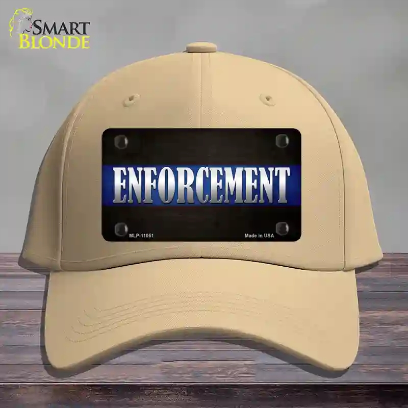 HAT22-MLP-11051 Enforcement Novelty License Plate Hat, Cotton - Khaki
