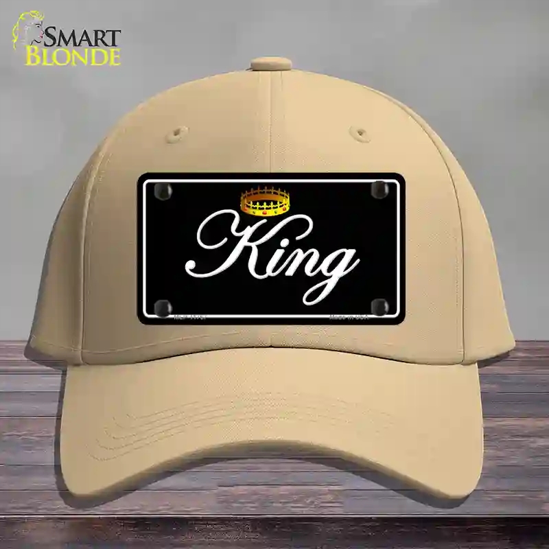 HAT22-MLP-11767 King Novelty License Plate Hat, Cotton - Khaki