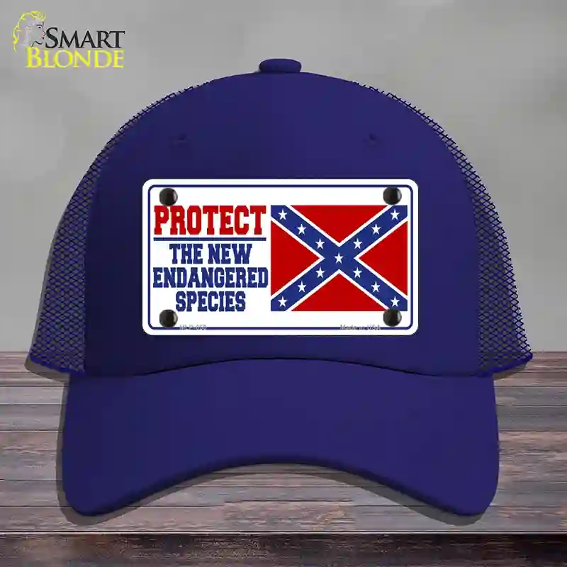HAT18-MLP-050   Endangered Species Novelty License Plate Hat, Mesh - Royal Blue