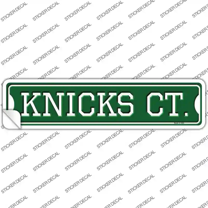 K-1025s-XL Knicks Ct Novelty Narrow Sticker Decal, Extra Large