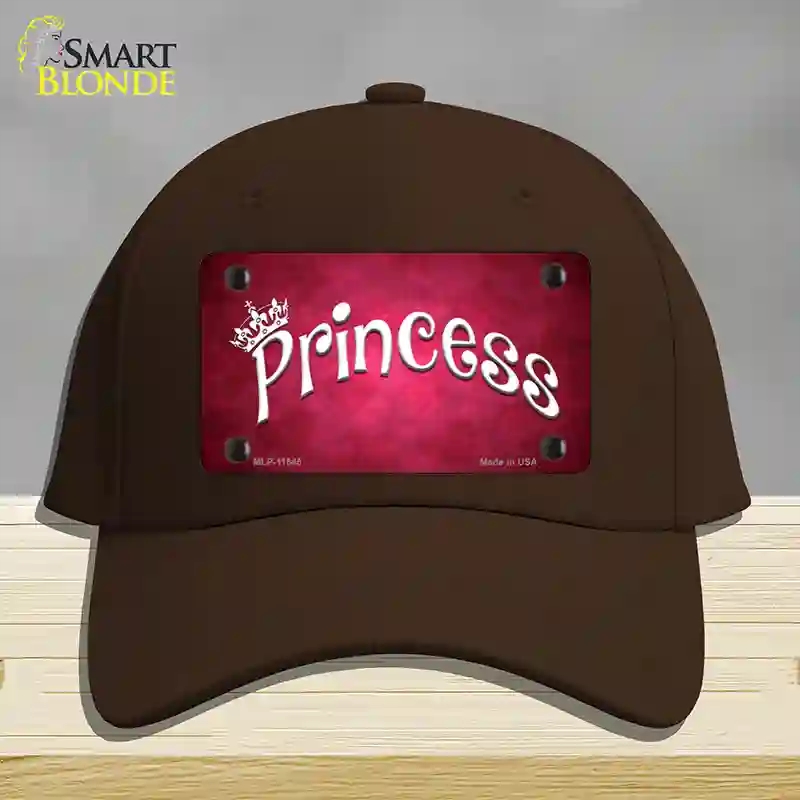 HAT24-MLP-11545 Princess Novelty License Plate Hat, Cotton - Dark Brown